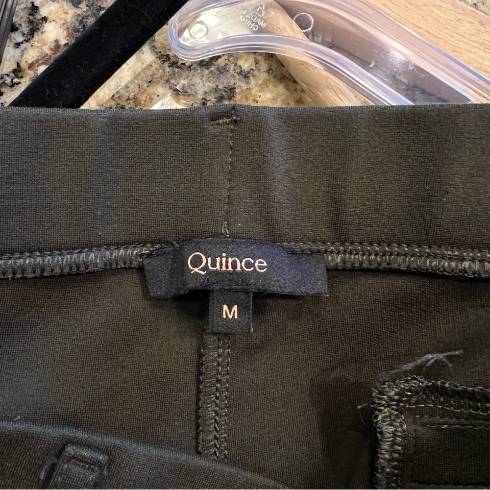 Like New Quince Ultra Stretch Ponte Bootcut Pants Olive Green Women’s M - Picture 9 of 11